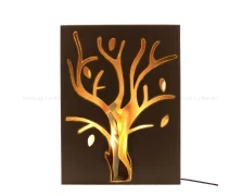 Ζευγάρι με το Δέντρο της Ζωής, μεταλλικό σφυρήλατο, φωτιστικό