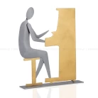 Επιτραπέζιο Μεταλλικό Διακοσμητικό Πιανίστας