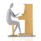 Επιτραπέζιο Μεταλλικό Διακοσμητικό Πιανίστας