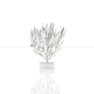 Κλαδί Ελιάς, μικρό αληθινό φυτό με επικάλυψη από καθαρό ασήμι 1000°